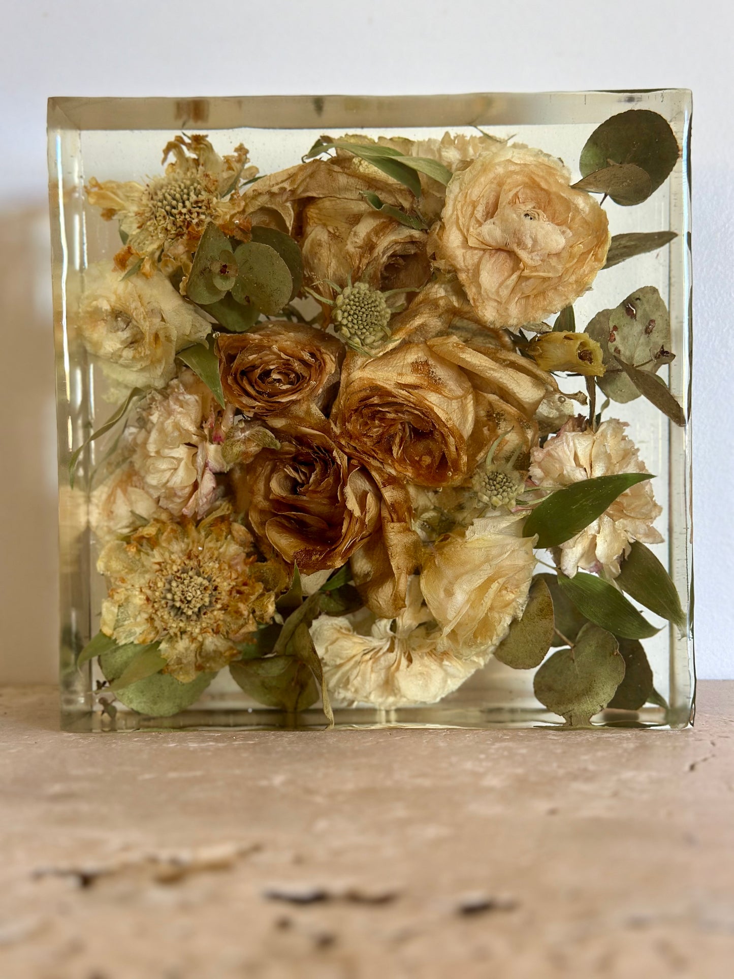 Square Botanical Flower Preservation