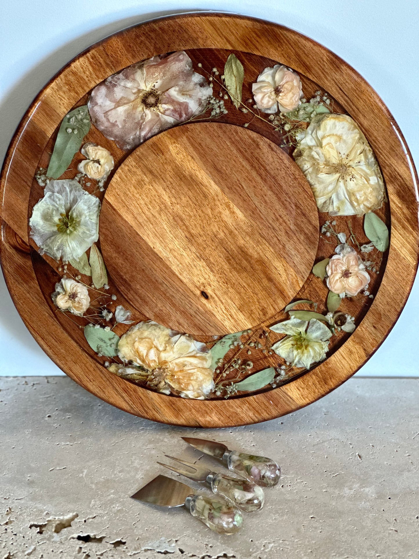 Flower Preservation Lazy Susan Large