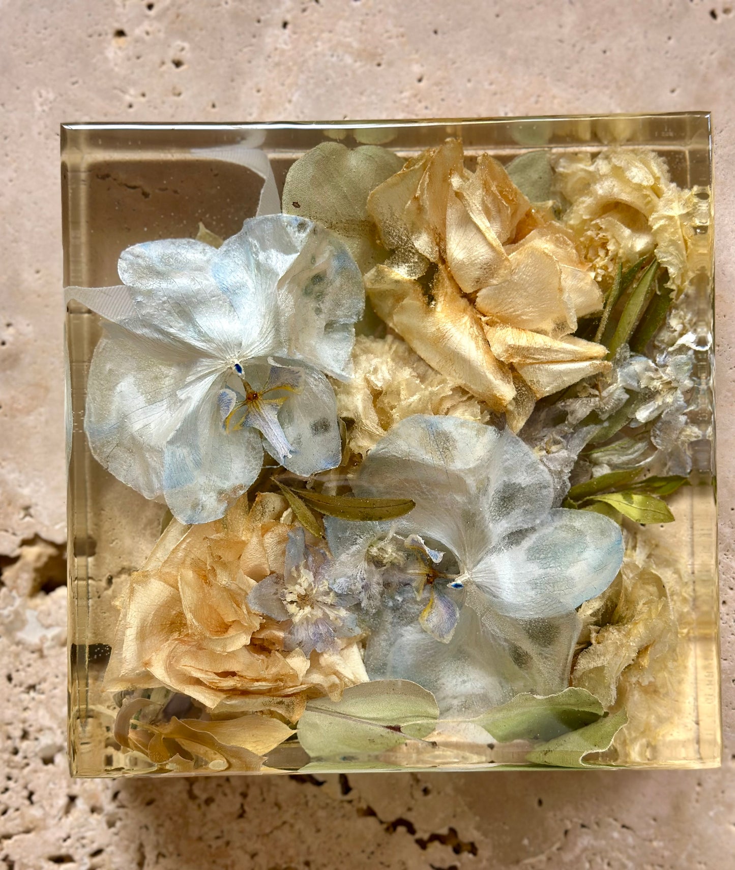 Square Botanical Flower Preservation