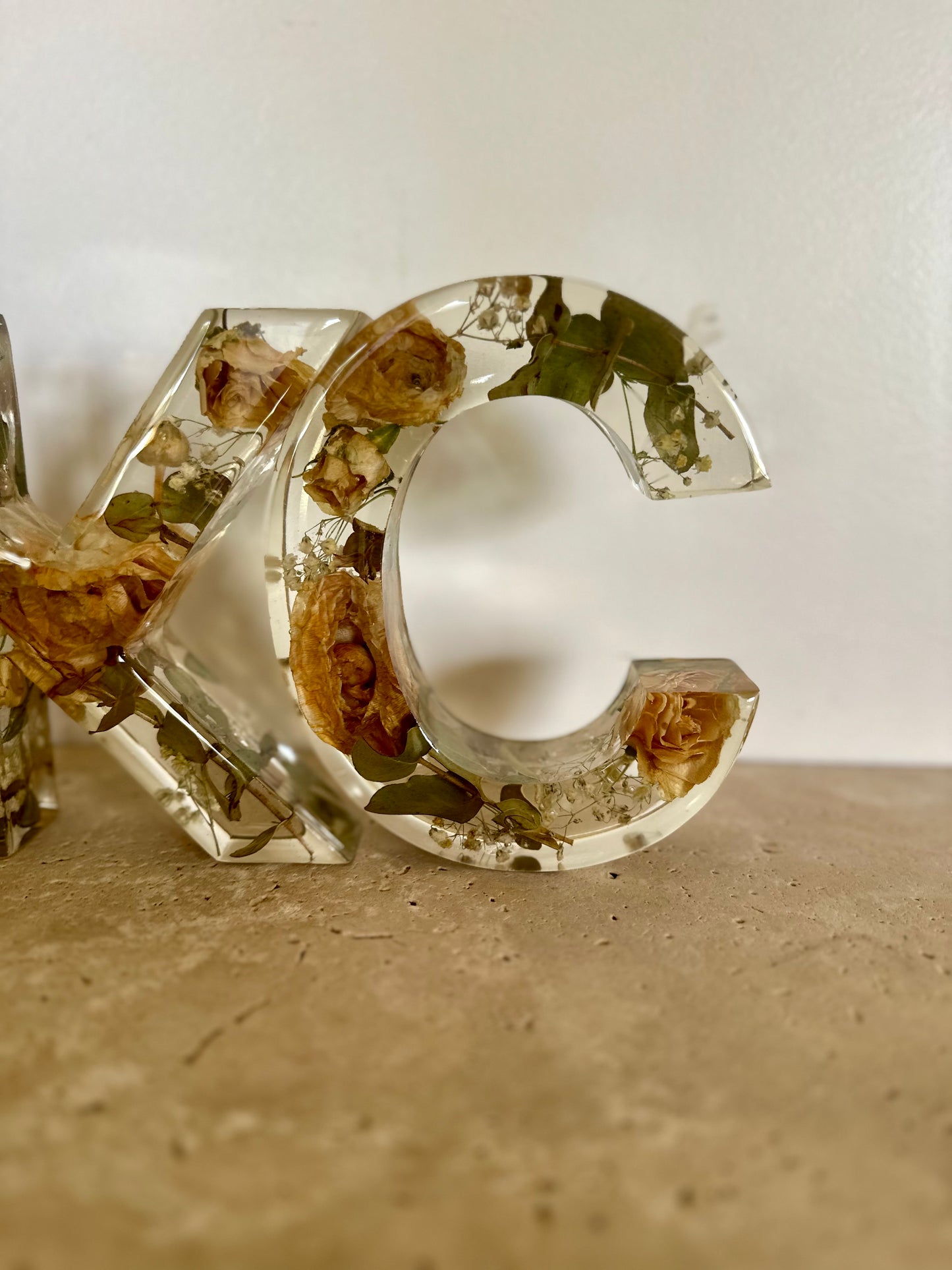 Large Letter Flower Preservations