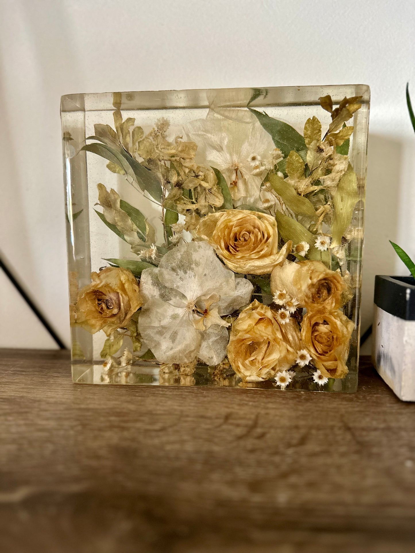 Square Botanical Flower Preservation