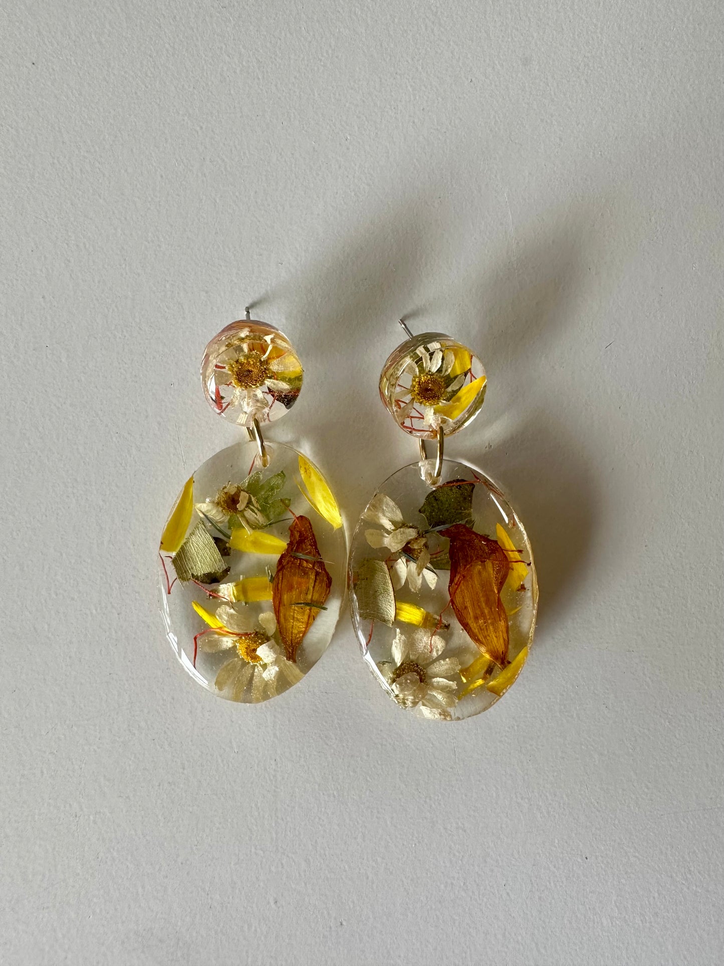 Resin Earring Flower Preservation