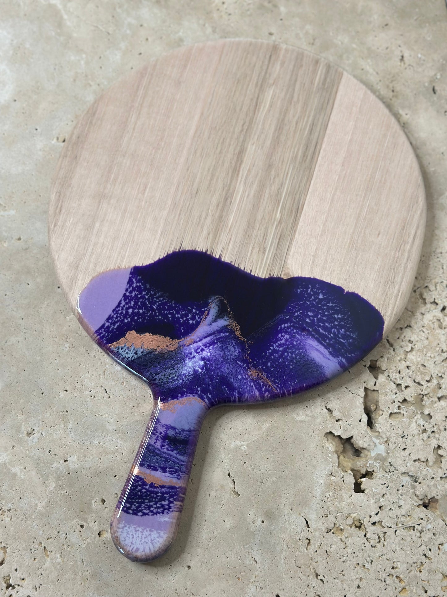 Round Paddle Resin Serving Board