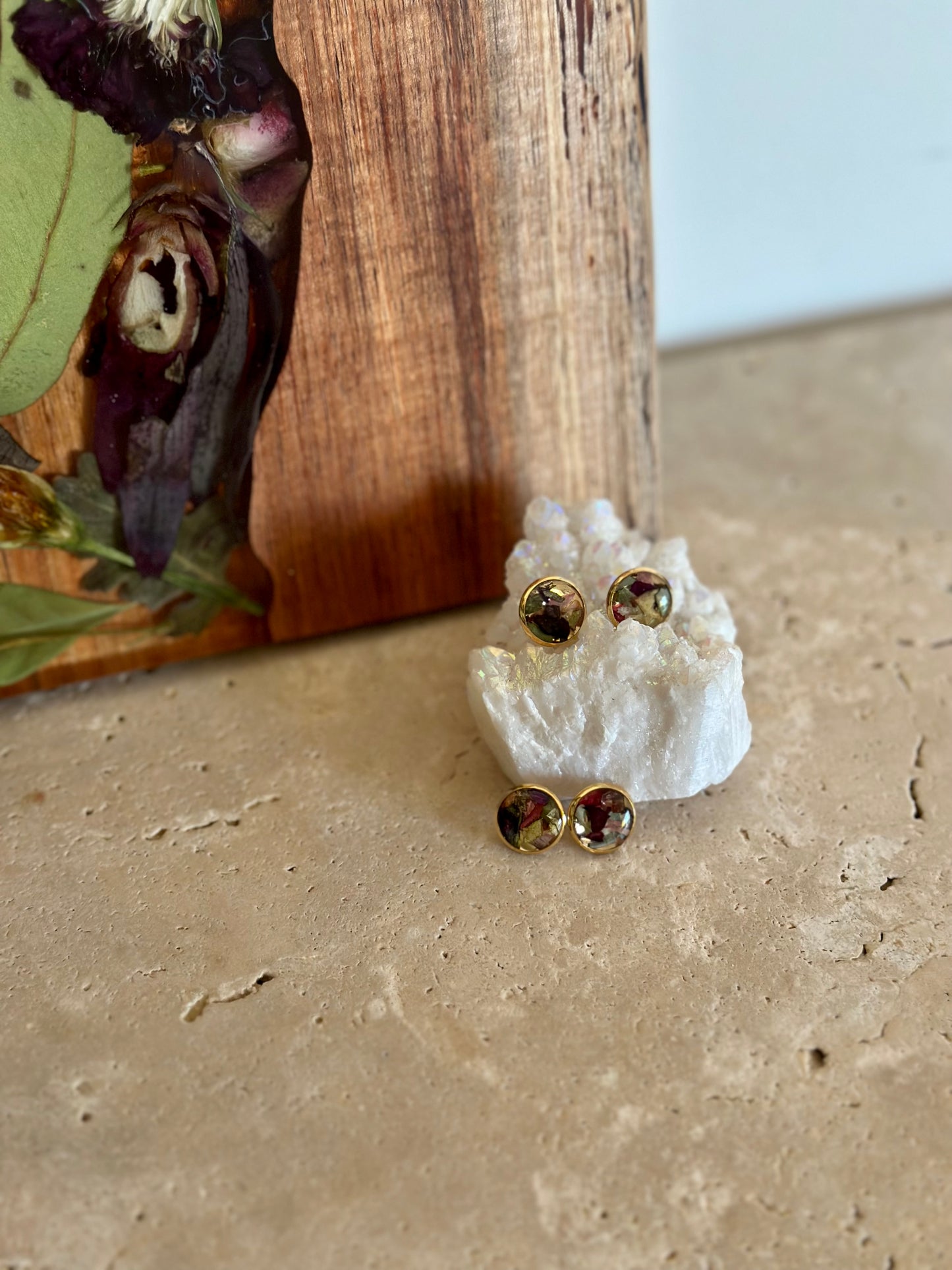 Resin Earring Flower Preservation