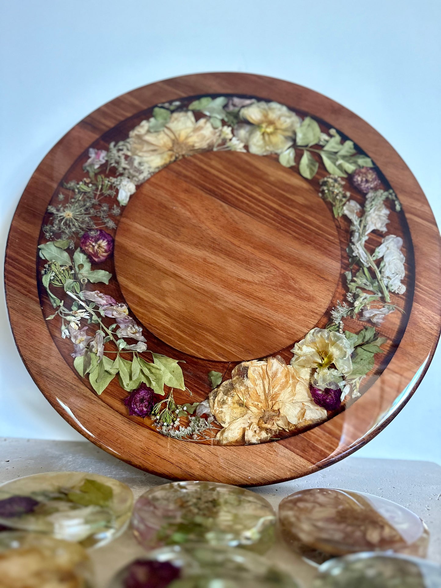 Flower Preservation Lazy Susan Large