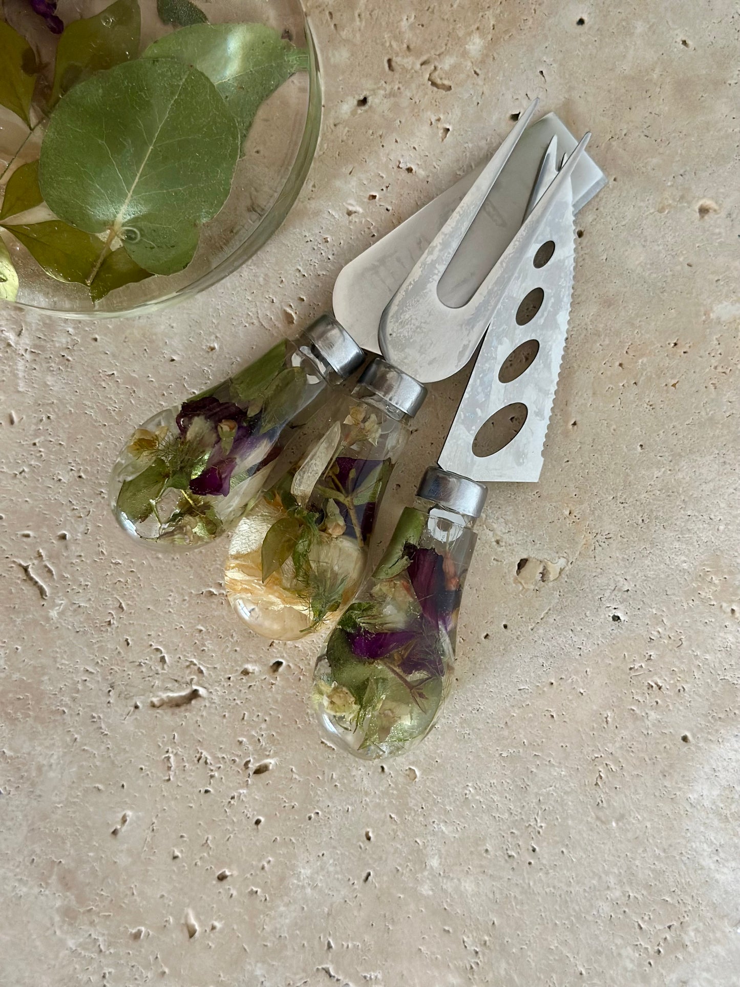 Cheese Knife Flower Preservation