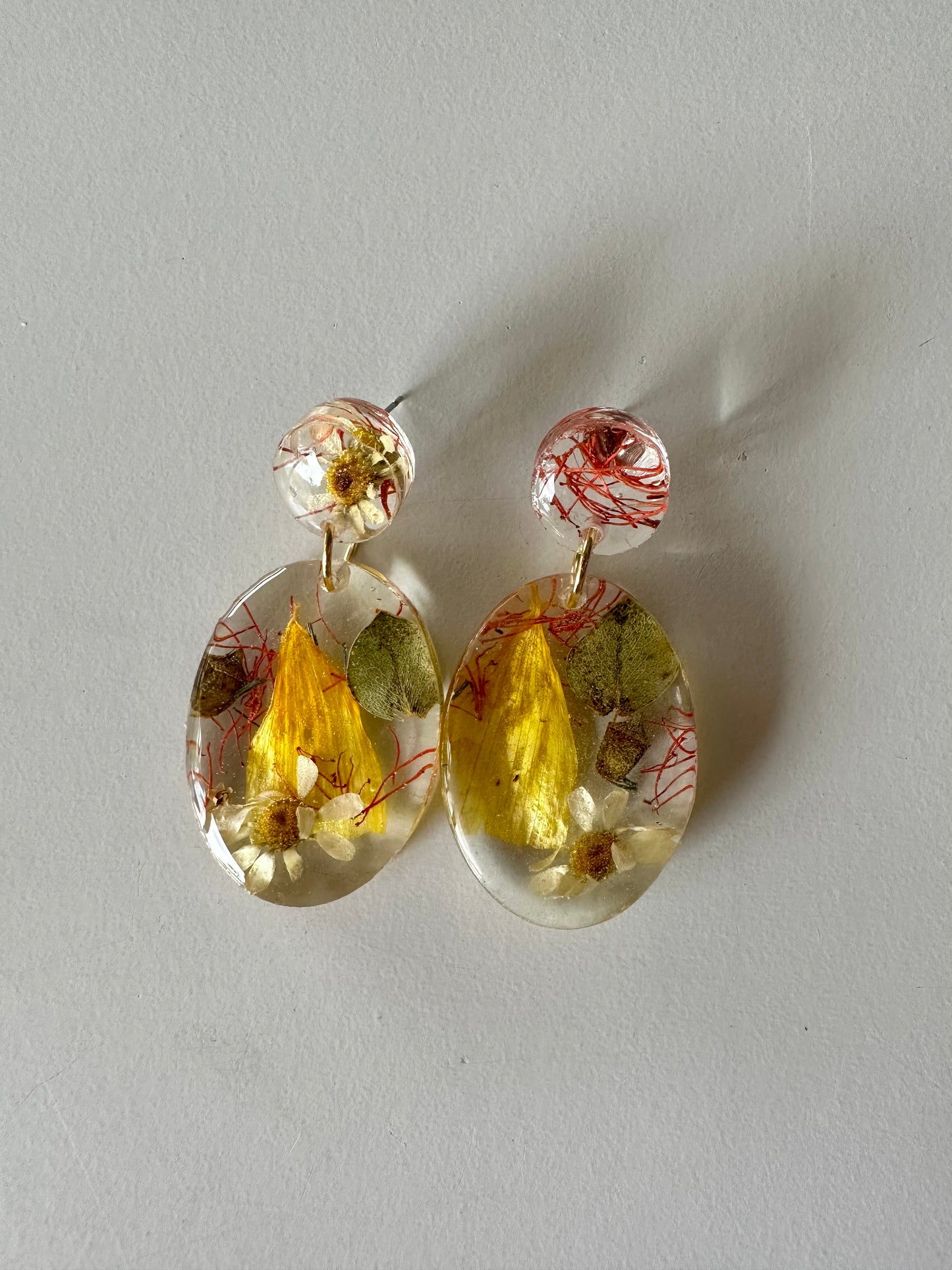 Resin Earring Flower Preservation