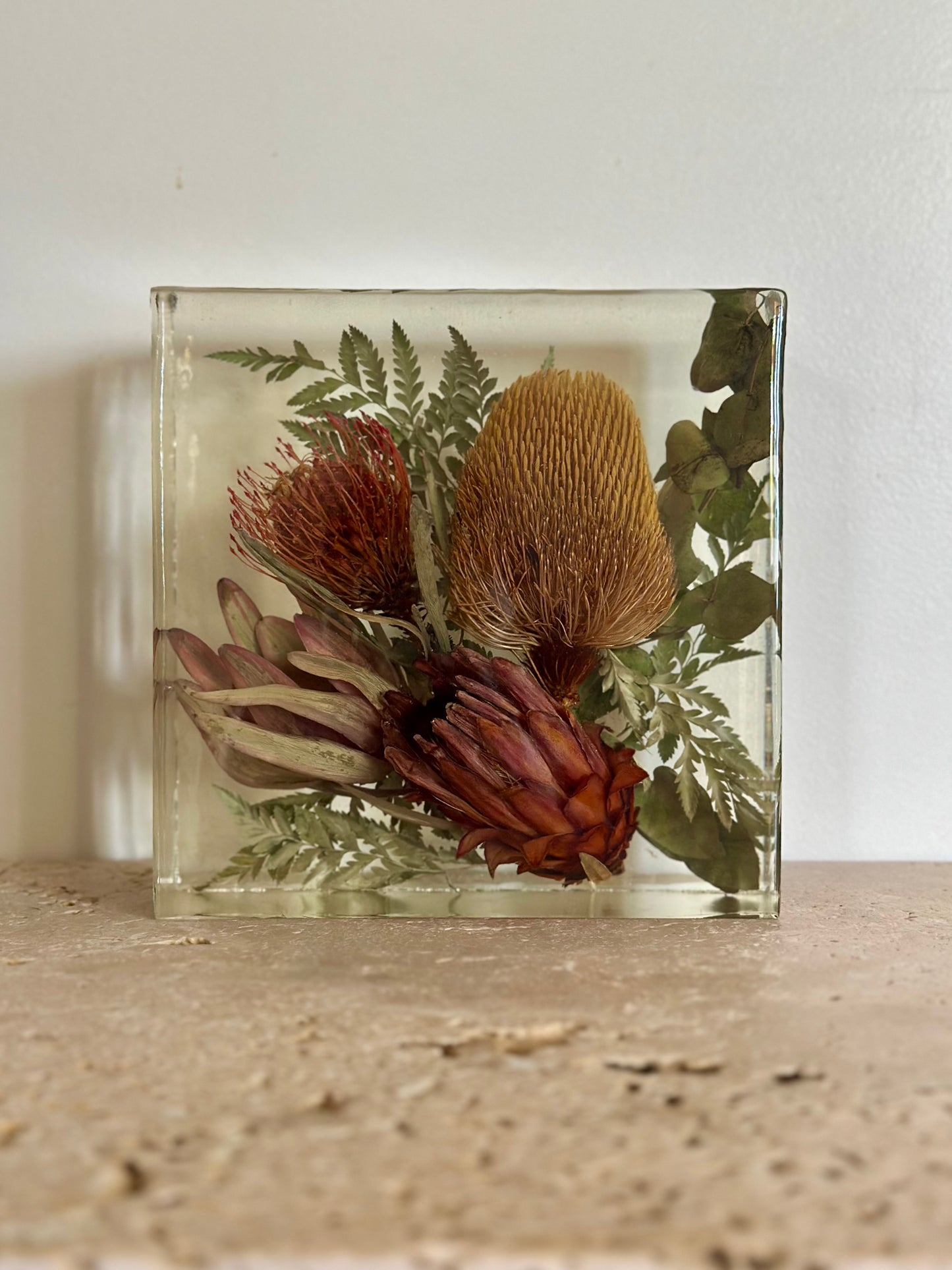 Square Botanical Flower Preservation