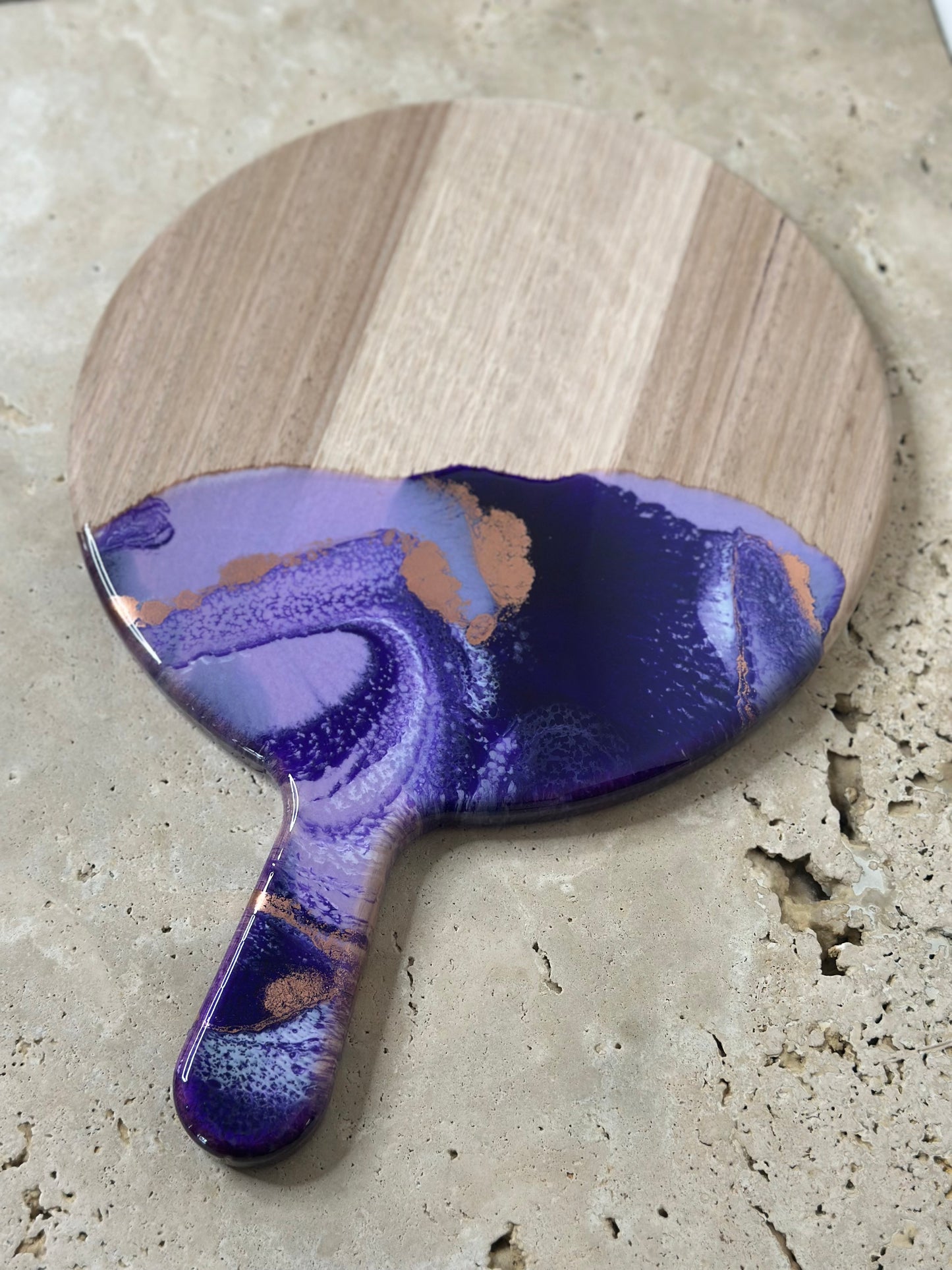 Round Paddle Resin Serving Board