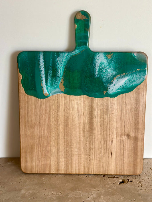 Large Square Paddle Resin Serving Board