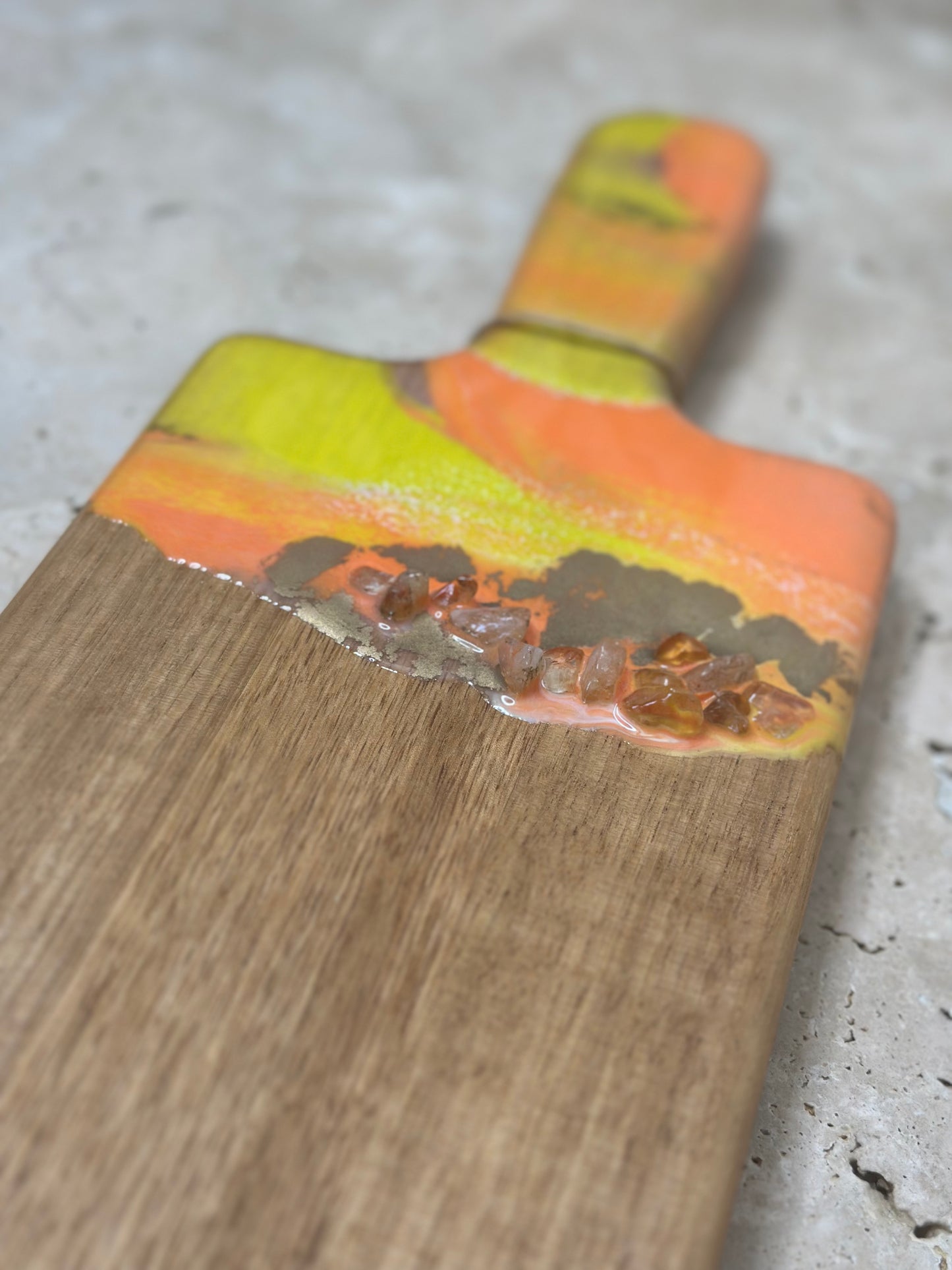 Rectangle Resin Paddle Serving Board