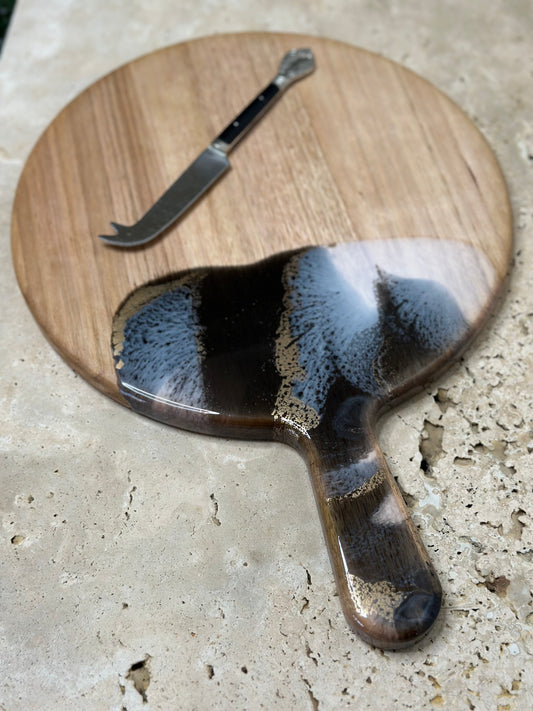 Round Paddle Resin Serving Board