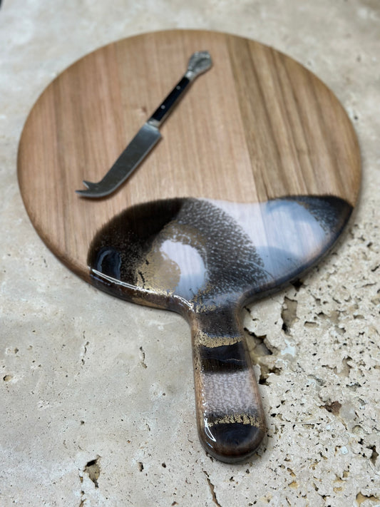 Round Paddle Resin Serving Board