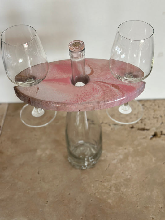 Resin Wine Bottle & Glass Holder