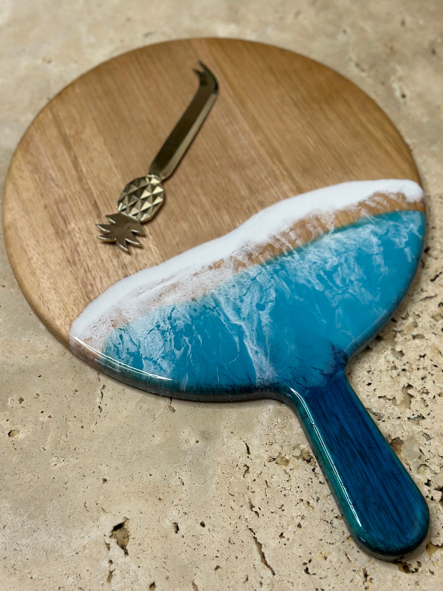 Round Paddle Resin Serving Board