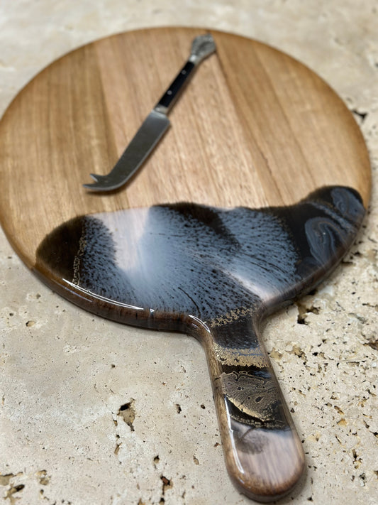 Round Paddle Resin Serving Board