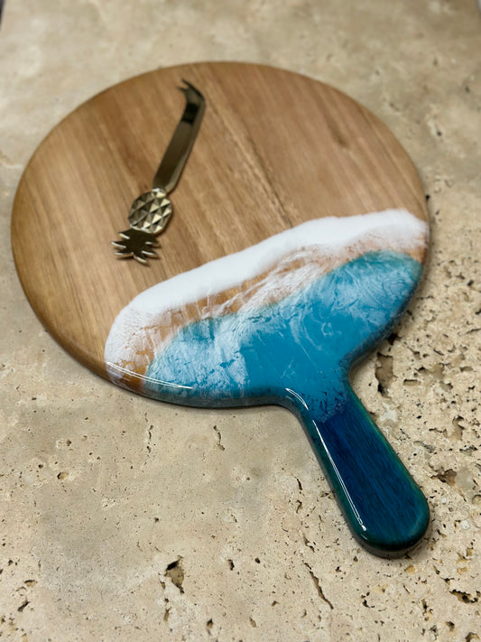 Round Paddle Resin Serving Board