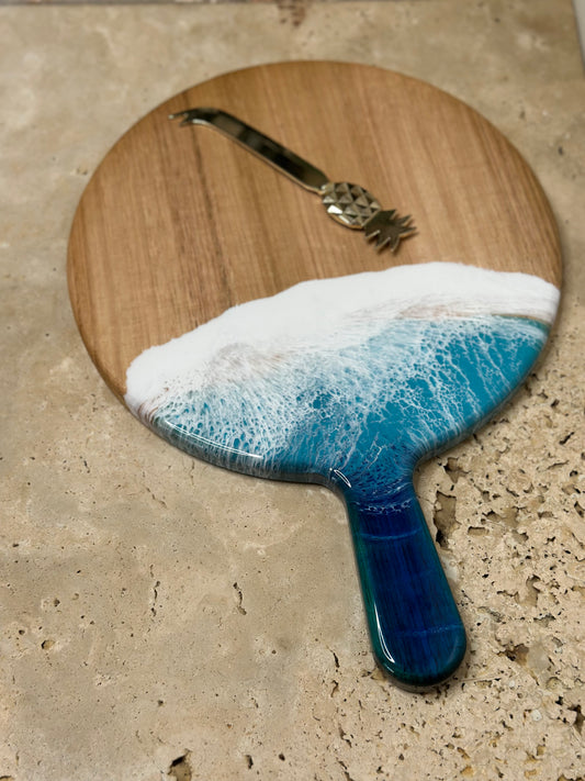 Round Paddle Resin Serving Board