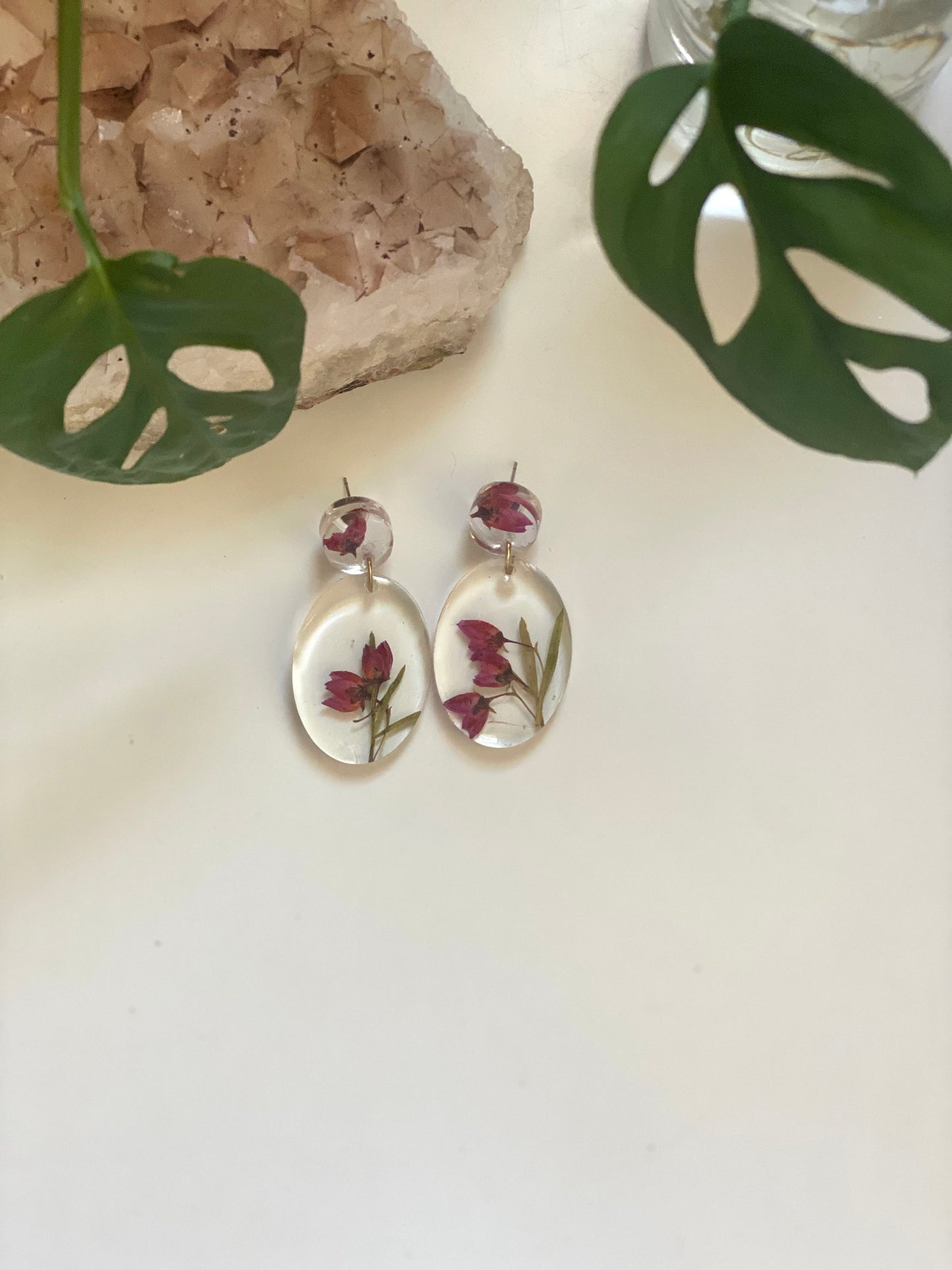 Resin Earring Flower Preservation