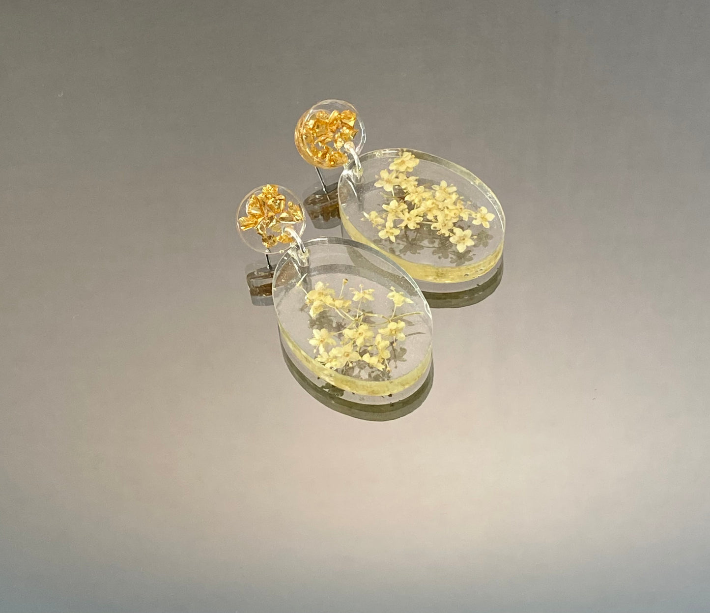 Resin Earring Flower Preservation