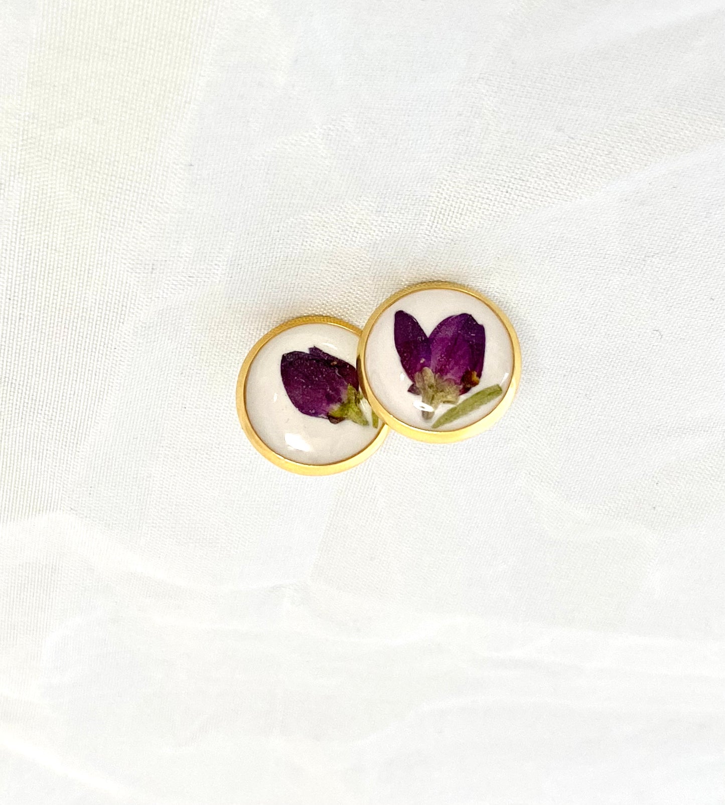 Resin Earring Flower Preservation