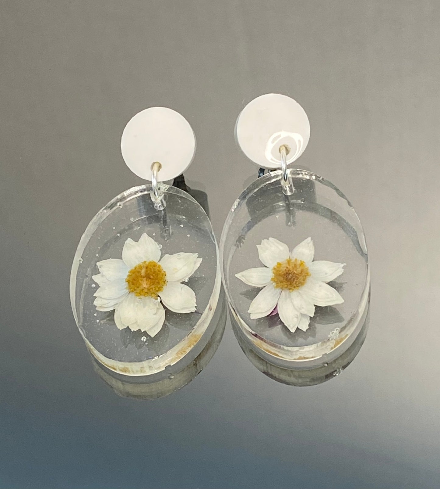 Resin Earring Flower Preservation