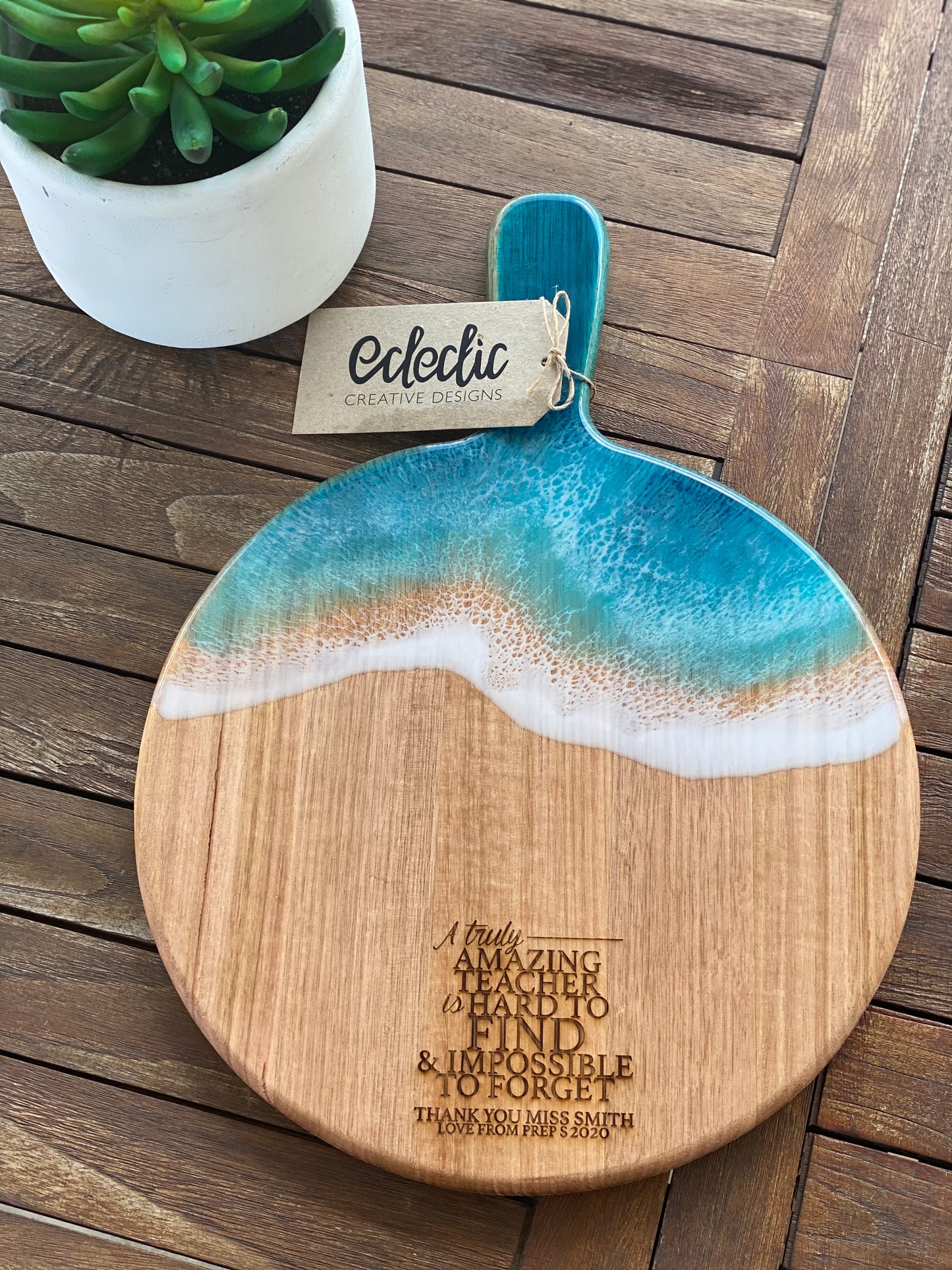 Round Paddle Resin Serving Board - PRE ORDER