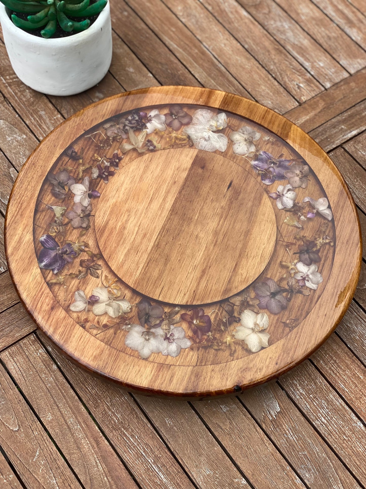 Flower Preservation Lazy Susan Large